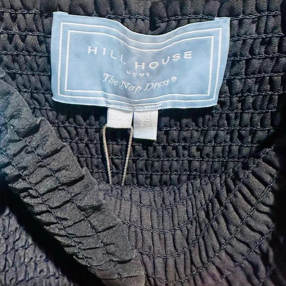 Hill House Athena Smocked Nap Dress in Black NWT- Size XS - Picture 3 of 7